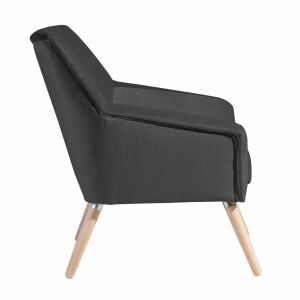 Sessel Alan Samtvelour anthrazit