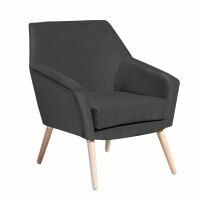 Sessel Alan Samtvelour anthrazit