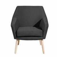 Sessel Alan Samtvelour anthrazit