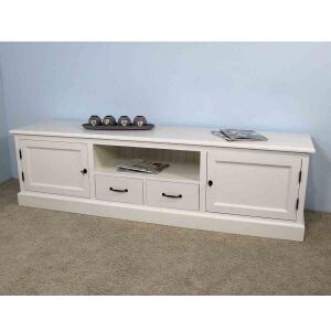 TV-Sideboard Landhausstil altweiÃŸ 200 cm