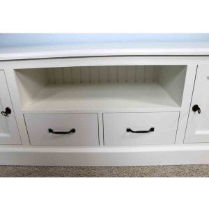 TV-Sideboard Landhausstil altweiÃŸ 200 cm