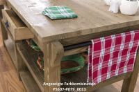 Massivholz Kücheninsel im Landhausstil shabby chic / antik look