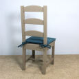 Sitzkissen mit Zierkante - für Landhausstühle Leder
