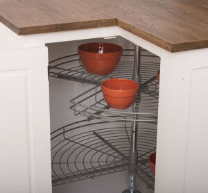 Landhaus Küchenmodul Eckschrank - Zinkplatte