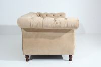 Vintage Sofa Isabelle - 2-Sitzer Samtvelours sand