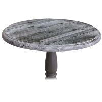 Kleiner runder Tisch im Landhausstil - Eichenplatte