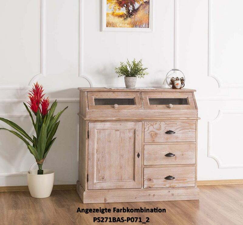 Schmale Anrichte mit Klappfächern - Onlineshop für massive Landhausmöbel