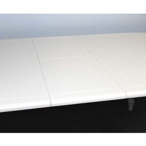 Landhaus Esstisch weiß ausziehbar (210/250cm) Massivholz