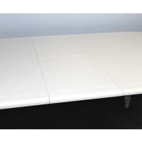 Landhaus Esstisch weiß ausziehbar (210/250cm) Massivholz