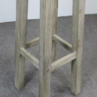 Vintage Barhocker Massiv Holz tief gebürstet