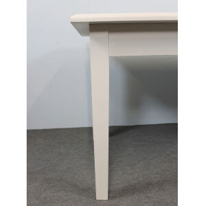 Esstisch mit Schublade altweiß lackiert - 160x90