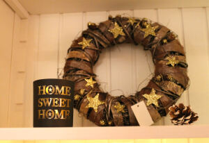 Teelichthalter Glas "HOME SWEET HOME"