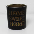 Teelichthalter Glas "HOME SWEET HOME"