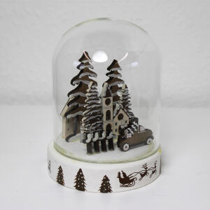 Winterland im Glas mit LED