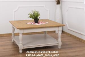 Quadratischer Couchtisch Alois im Landhausstil