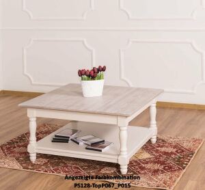 Quadratischer Couchtisch Alois im Landhausstil