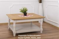 Quadratischer Couchtisch Alois im Landhausstil
