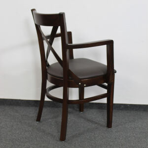 Holzstuhl Oxford mit Armlehnen - Holzsitz (2er-Set)