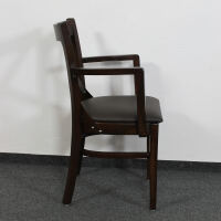 Holzstuhl Oxford mit Armlehnen - Holzsitz (2er-Set)