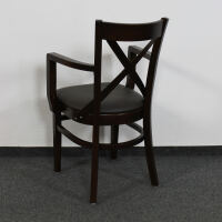 Holzstuhl Oxford mit Armlehnen - Holzsitz (2er-Set)