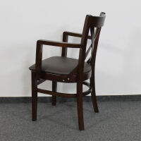 Holzstuhl Oxford mit Armlehnen - Holzsitz (2er-Set)
