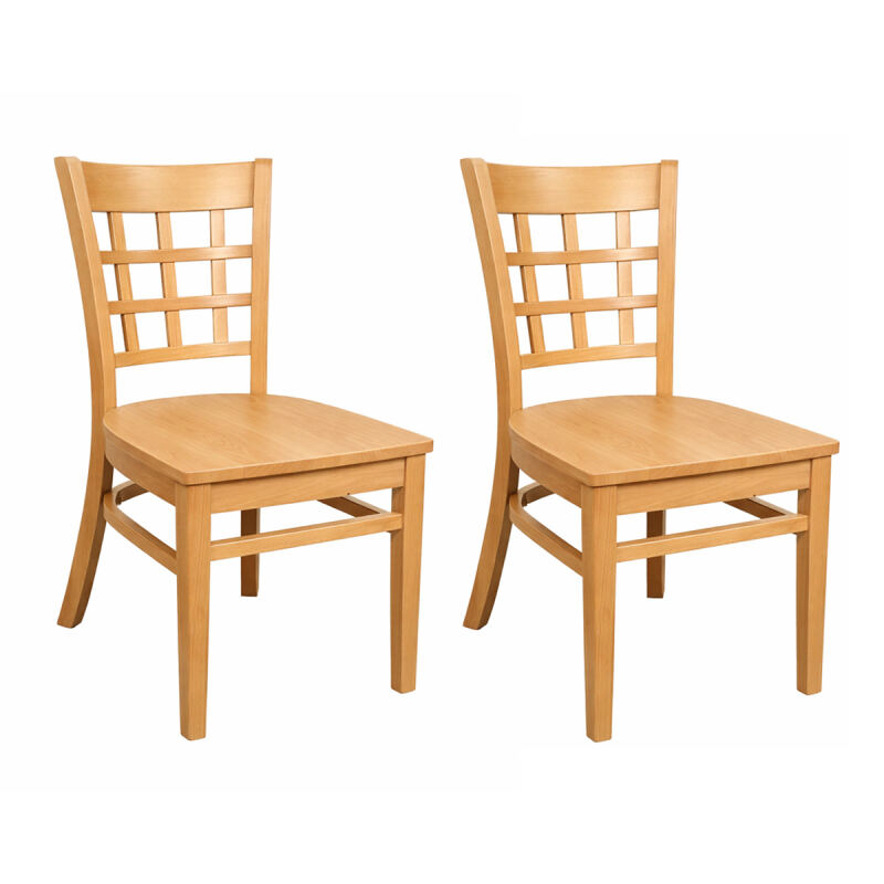 Holzstuhl Britania Holzsitz (2er-Set)