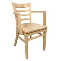 Armlehnenstuhl 137 Holzsitz (2er-Set)