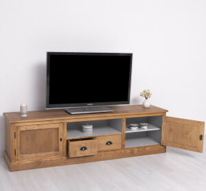 Landhaus TV-Sideboard - Eichenplatte