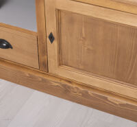Landhaus TV-Sideboard - Eichenplatte