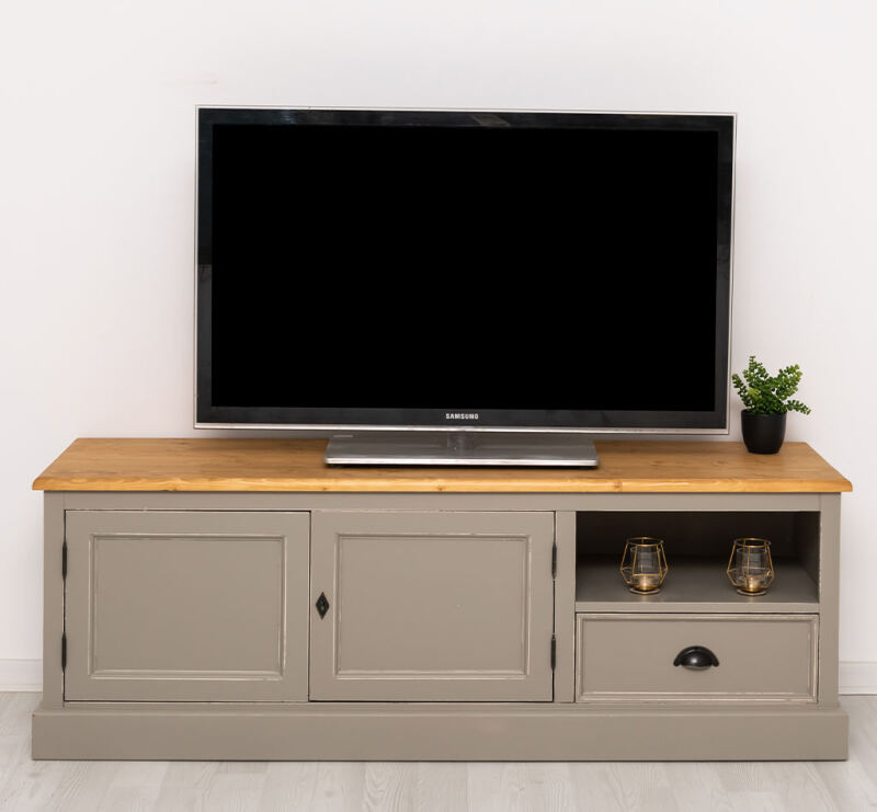 TV-Sideboard Hamburg mit Landhausoptik - Eichenplatte
