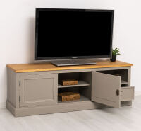 TV-Sideboard Hamburg mit Landhausoptik - Eichenplatte