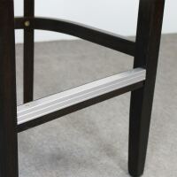 Vintage Barhocker mit Lehne Kunstleder hellbraun