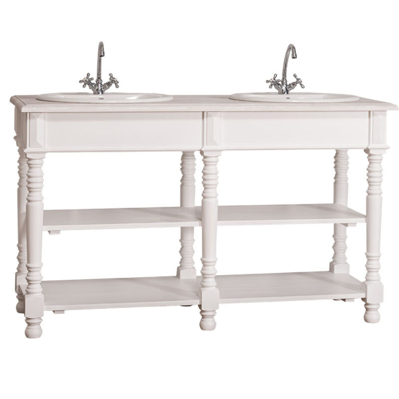 Doppelwaschtisch Paris im Landhausstil lackiert
