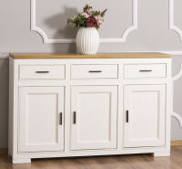 Sideboard Stockholm in Landhausoptik - Eichenplatte