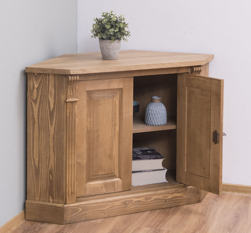 Eckschrank (Eckkommode) aus Holz im Landhausstil - Onlineshop für massive Landhausmöbel