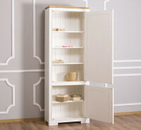 Dielenschrank Stockholm in Landhausoptik mit Eichenplatte