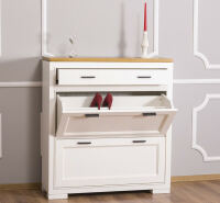Landhaus Schuhschrank mit Kippfächern