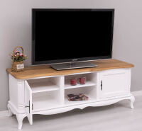 TV Sideboard im Barockstil - mit Eichenplatte