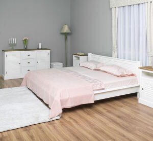 Landhausbett Kiel (180x200 cm) lackiert