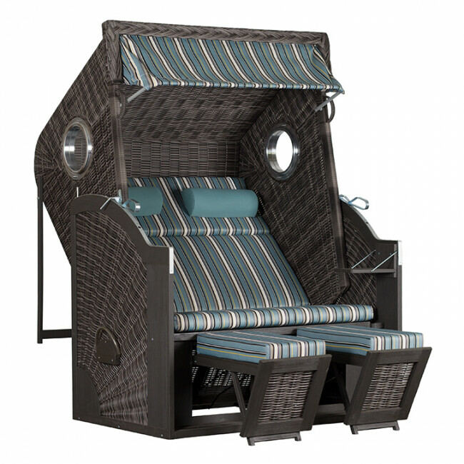 Strandkorb Hiddensee petrol modern