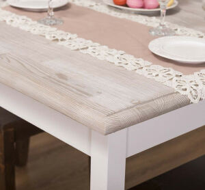 Quadratischer Tisch Landhausstil - 80 x 80 cm