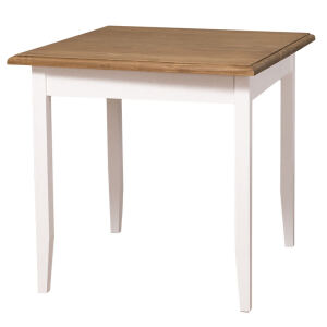 Quadratischer Tisch Landhausstil - 80 x 80 cm