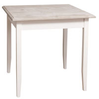 Quadratischer Tisch Landhausstil - 80 x 80 cm
