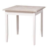 Quadratischer Tisch Landhausstil - 80 x 80 cm