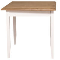 Quadratischer Tisch Landhausstil - 80 x 80 cm