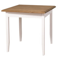 Quadratischer Tisch Landhausstil - 80 x 80 cm