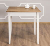 Quadratischer Tisch Landhausstil - 80 x 80 cm