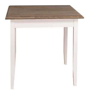 Quadratischer Tisch Landhausstil - 80 x 80 cm Eichenplatte