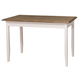 Tisch im Landhausstil - 120 x 70 cm Eichenplatte
