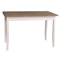 Tisch im Landhausstil - 120 x 70 cm Eichenplatte